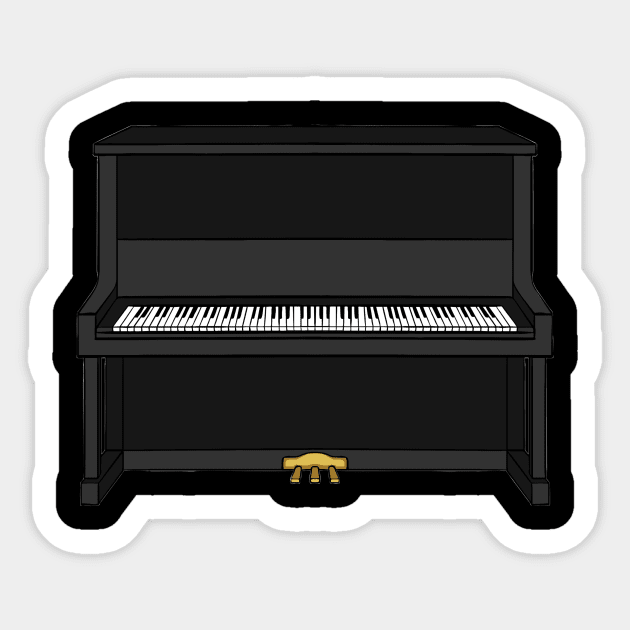 Piano Player Sticker by fromherotozero